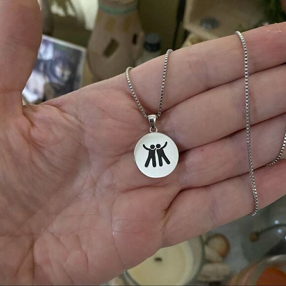 Friendship Sterling Silver Necklace - Picture 7 of 7